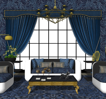 精品客厅设计家具模型 (44)